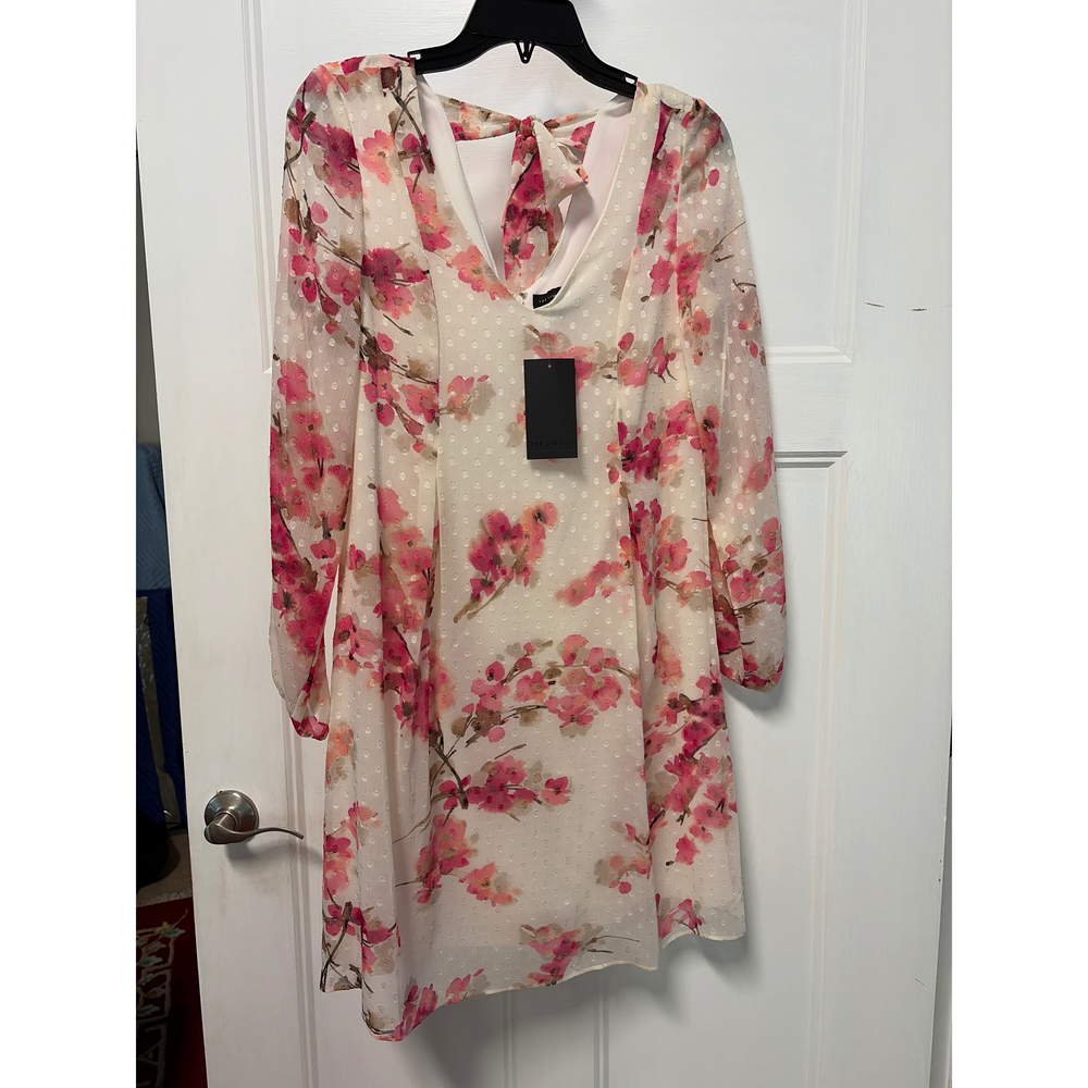 The Limited White and Pink Floral Long Sleeve Dress - Picture 1 of 2